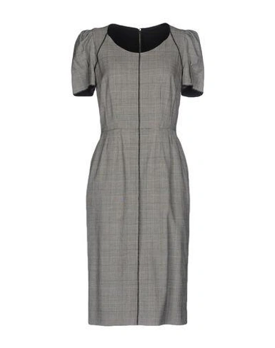 Shop Dolce & Gabbana Knee-length Dress In Grey