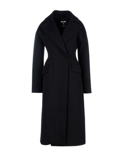 Shop Msgm Coats In Black