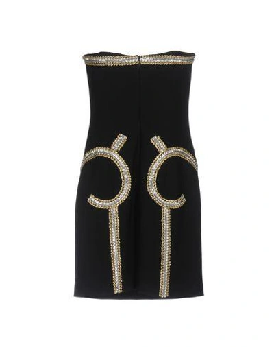 Shop Moschino Short Dresses In Black