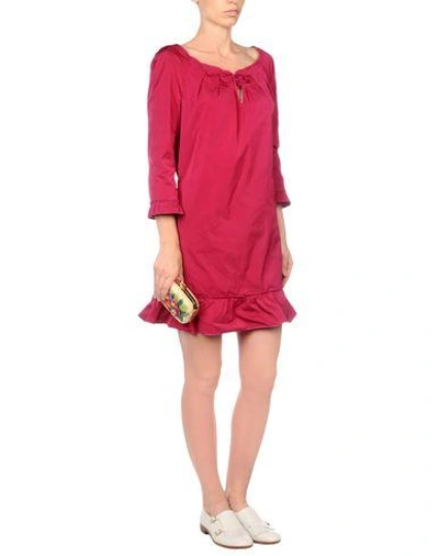 Shop Nina Ricci Short Dress In Fuchsia