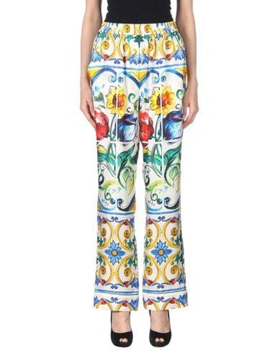 Dolce & Gabbana Casual Pants In White