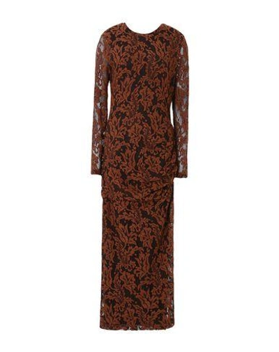 Just Cavalli Long Dress In Brown