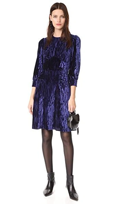Shop Anna Sui To The One I Love Best Dress In Teal Multi
