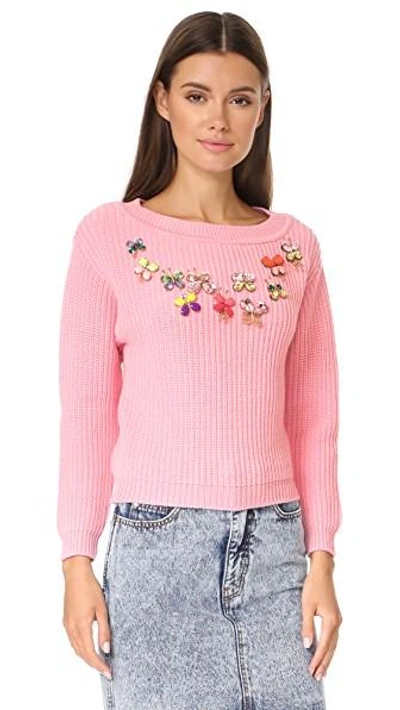 Shop Boutique Moschino Pullover Sweater In Pink