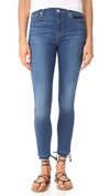7 FOR ALL MANKIND B(AIR) SKINNY JEANS WITH RELEASED HEM
