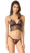 FLEUR DU MAL Rose Lace Cami Bralette