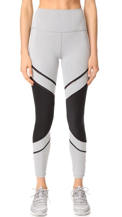 Beyond Yoga Limited Edition Collection Full Disclosure High Waisted Long Legging In Grey Pintuck
