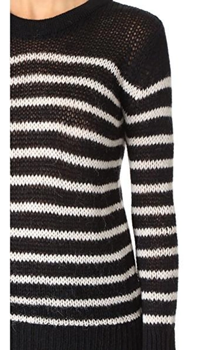 Shop Iro Somk Sweater In Black Ecru