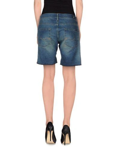 Shop 7 For All Mankind Denim Shorts In Blue