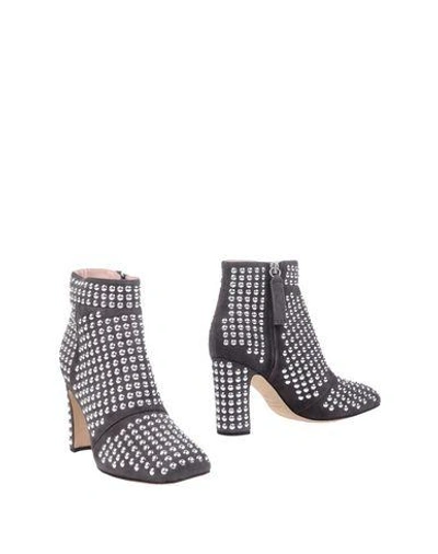 Shop Christopher Kane Ankle Boots In Lead