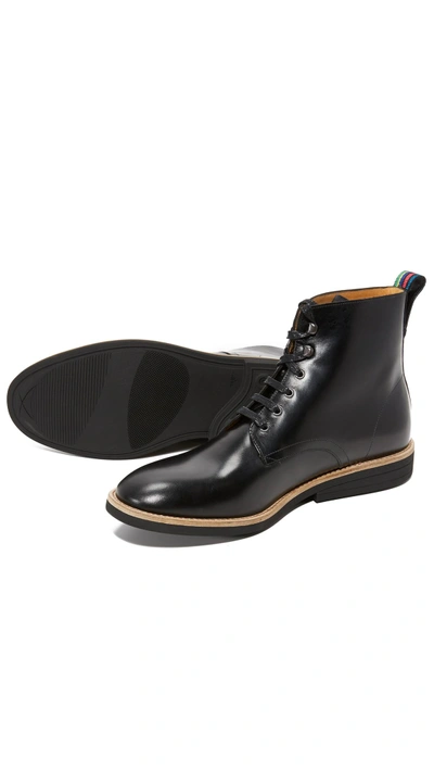 Shop Ps By Paul Smith Hamilton Leather Boots In Black