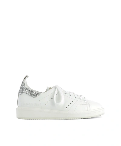 Golden Goose Women&#39;s  White Leather Sneakers'