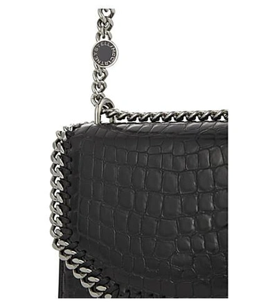Shop Stella Mccartney Falabella Faux-leather Cross-body Bag In Black