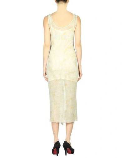 Shop Yohji Yamamoto Midi Dress In Beige