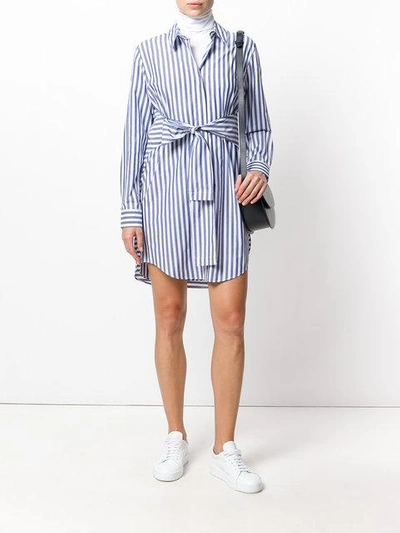 Shop Alexander Wang T Striped Shirt Dress