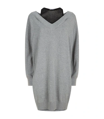 Alexander Wang T T By Alexander Wang Dress With Inner Tank In Gray.  In Grigio