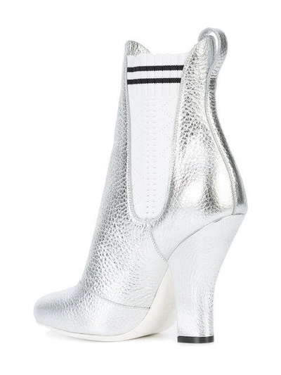 Shop Fendi Metallic Sock Boots