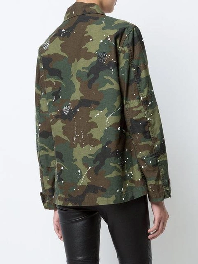 Shop Amiri Military Jacket In Green