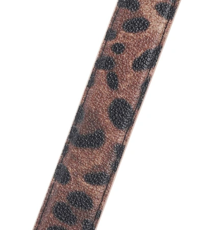 Shop Dolce & Gabbana Leopard-printed Shoulder Strap In Brown