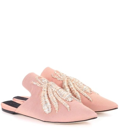 Shop Sanayi313 Exclusive To Mytheresa.com – Ragno Slippers In Careeliae & Silver