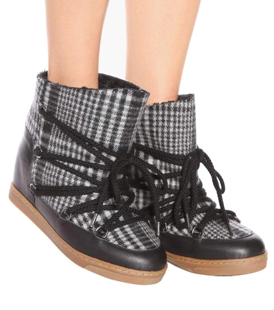 Shop Isabel Marant Nowles Ankle Boots In Grey