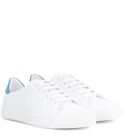 Anya Hindmarch Wink Leather Sneakers In White