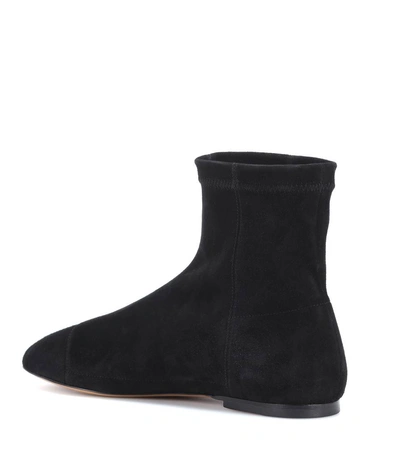 Shop Isabel Marant Detchel Suede Ankle Boots In Llack