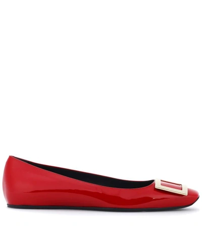 Shop Roger Vivier Trompette Patent Leather Pumps In Red