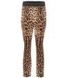 DOLCE & GABBANA Leopard-printed silk trousers