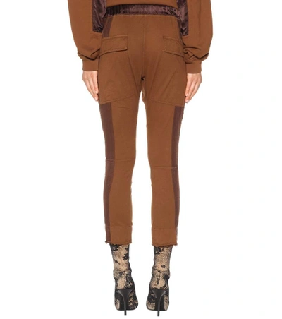 Shop Haider Ackermann Cotton Trackpants In Muscat