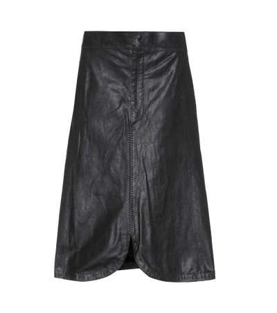 Isabel Marant Gladys Black Leather Skirt