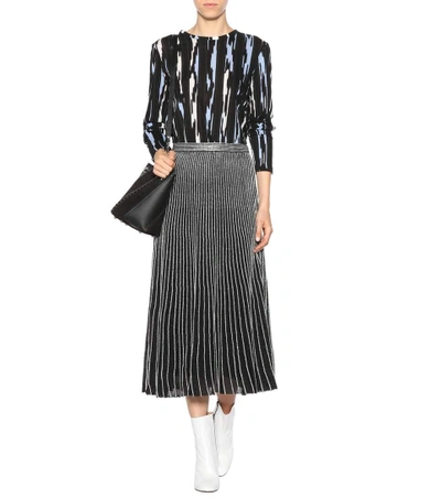Shop Proenza Schouler Knitted Skirt In Black