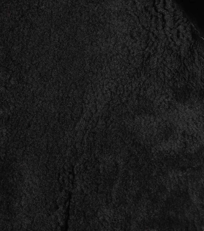 Shop Yves Salomon Shearling Coat In Black