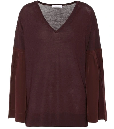 Shop Dorothee Schumacher Love Wool Sweater In Purple