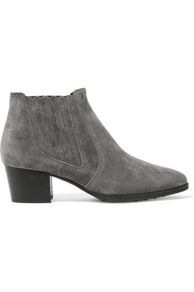 Shop Tod's Suede Ankle Boots