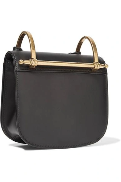 Shop Prada Pionnière Leather Shoulder Bag In Black