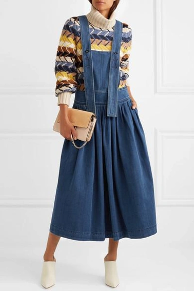 Shop Chloé Denim Midi Dress