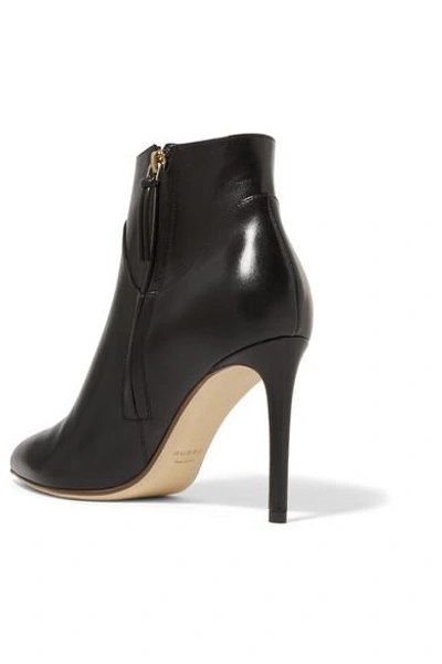Shop Francesco Russo Leather Ankle Boots In Black