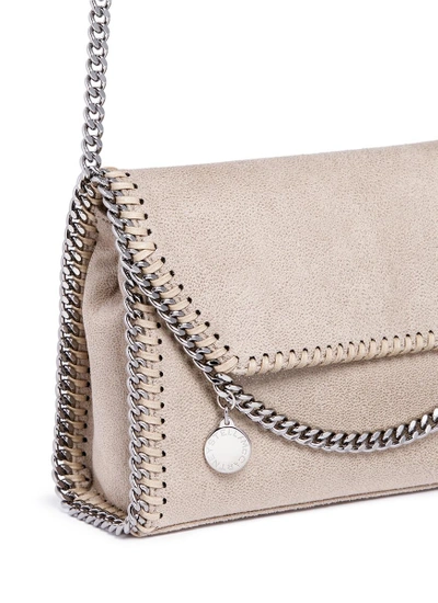 Shop Stella Mccartney 'falabella' Mini Shaggy Deer Chain Crossbody Bag