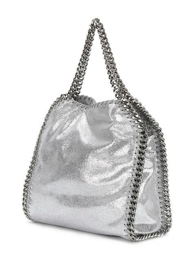 Shop Stella Mccartney Small Falabella Tote - Metallic