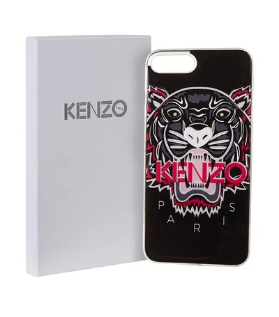 Shop Kenzo Tiger Icon Iphone 7 Plus Case In Black/pink