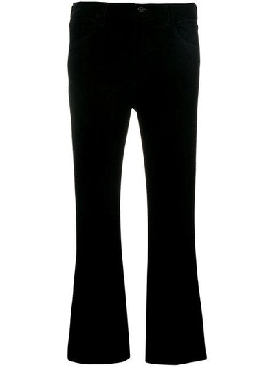 Shop Citizens Of Humanity Flared Cropped Trousers - Black