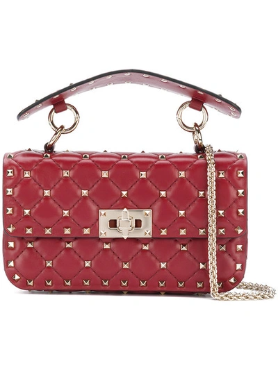 Valentino Garavani Valentino  Rockstud Spike Chain Bag - Red