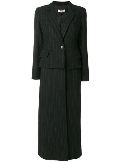 pinstripe suit-style coat