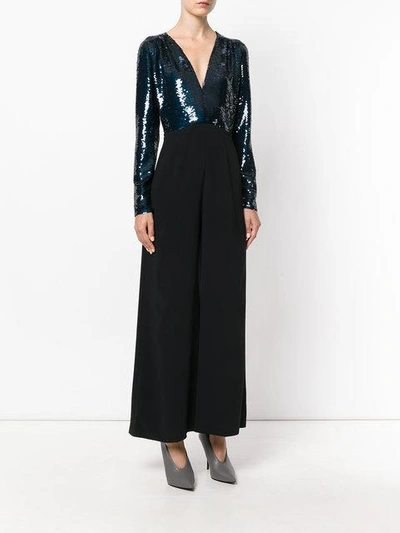 Shop Stella Mccartney Sequined Bodice Jumpsuit In 1001