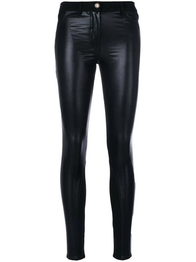 Versace Eco-leather Skinny Jeans