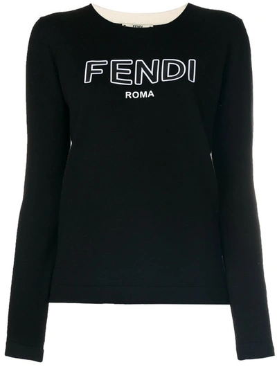 Fendi Logo Crew Neck Pullover