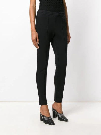 Shop Alexander Wang Cropped Slim-fit Trousers - Blue