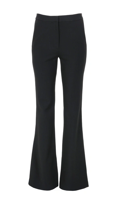 Tibi Anson Stretch Flared Pants In Black