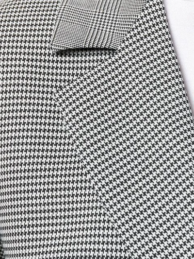 Shop Msgm Houndstooth Double-breasted Blazer